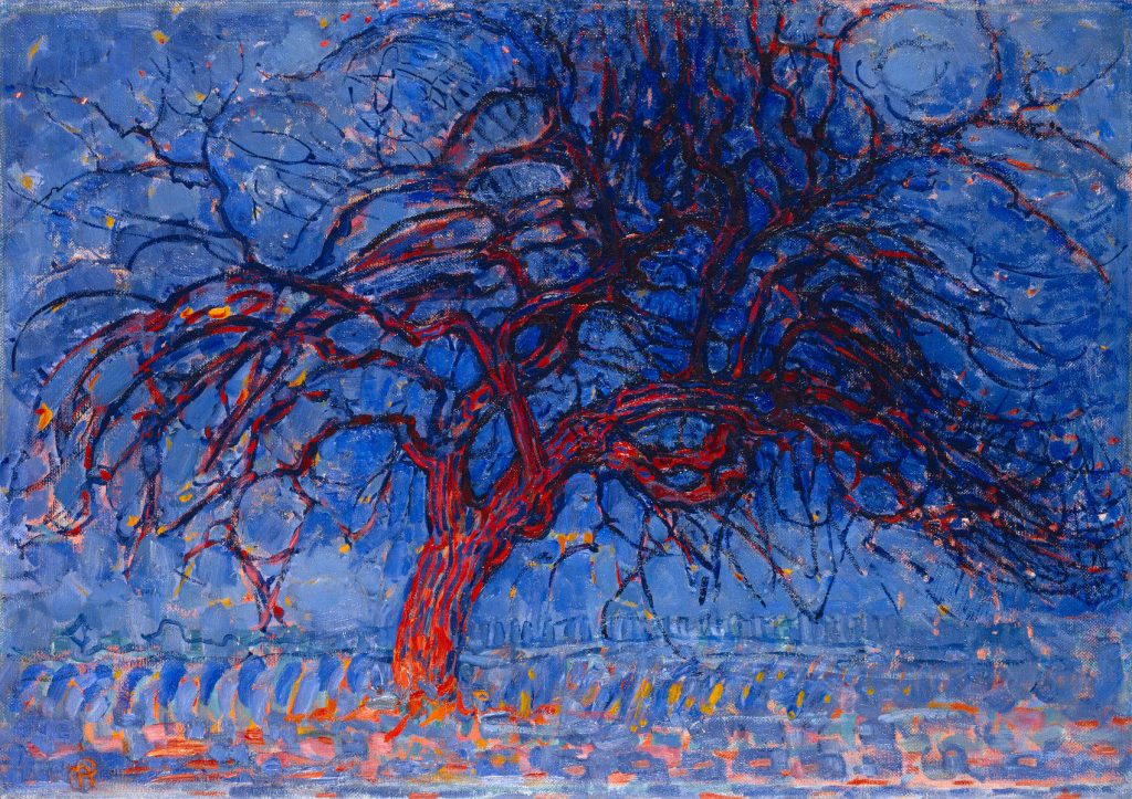 L'albero rosso, Piet Mondrian, 1908, olio su tela, Gemeentemuseum Den Haag, L'Aia